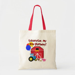 Farm 3rd Birthday T-shirts and Gifts Tote Bag