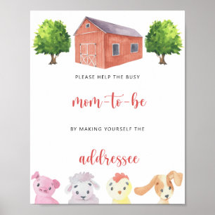 Farm - addressee poster