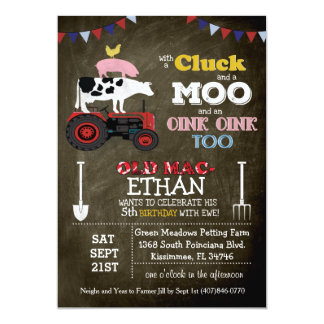 farm birthday invitations