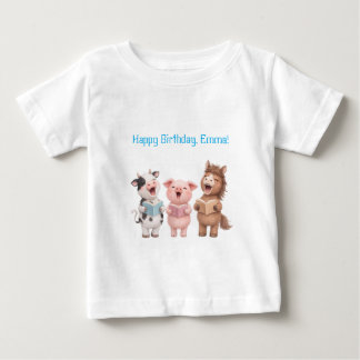 Farm animal birthday baby T-Shirt