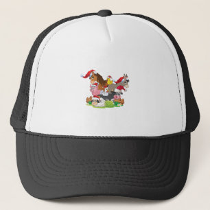 Farm Animal Christmas Trucker Hat