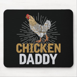 Farm Animal Dad Fathers Day Chicken Daddy Rooster Mouse Pad