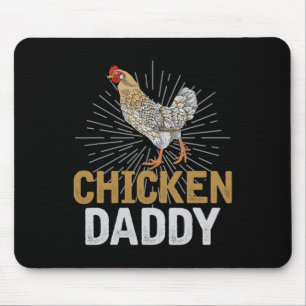 Farm Animal Dad Fathers Day Chicken Daddy Rooster Mouse Pad