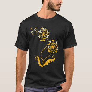 Farm Animal  Farmer Bird Hearts Dandelion Chicken T-Shirt