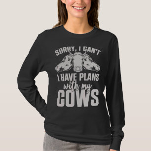 Farm Animal Farmer Cow Farming Cow T-Shirt