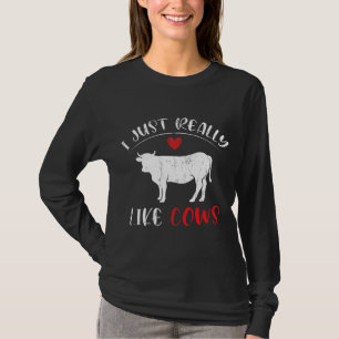 Farm Animal Farmer Men Women Farming Gift Cow T-Shirt