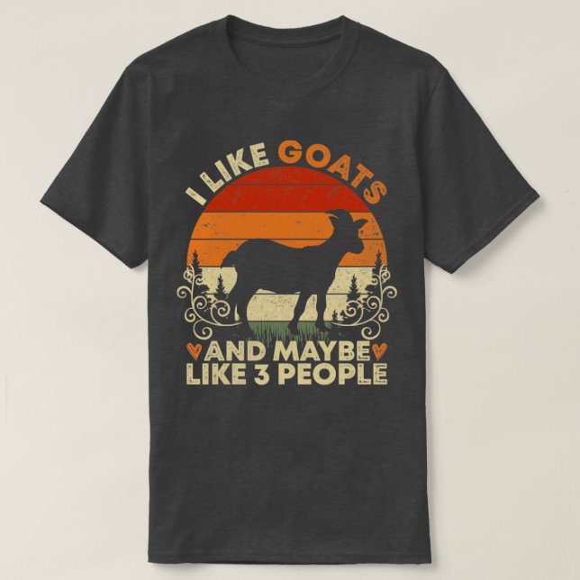 Farm Animal Funny Goat T-Shirt (Design Front)