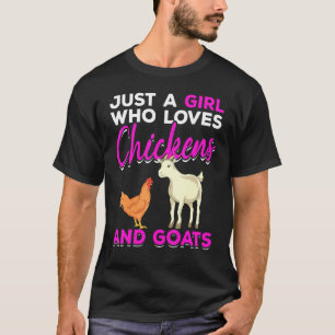 Farm Animal Girls Farmer Women Farming Goat Chic T-Shirt