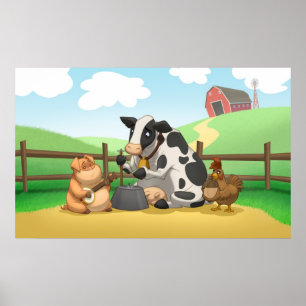 Farm Animal Jug Band Poster