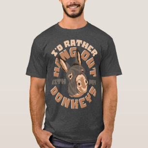 Farm Animal Lover Farmer Donkey Lover Funny Donkey T-Shirt