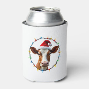Farm Animal Xmas Pajamas Costume Farmer Christmas Can Cooler