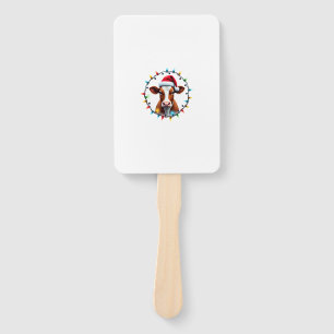 Farm Animal Xmas Pajamas Costume Farmer Christmas Hand Fan