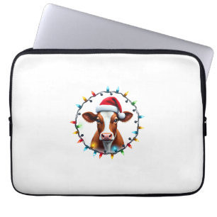 Farm Animal Xmas Pajamas Costume Farmer Christmas Laptop Sleeve