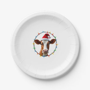 Farm Animal Xmas Pajamas Costume Farmer Christmas  Paper Plate
