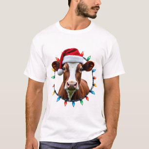 Farm Animal Xmas Pajamas Costume Farmer Christmas  T-Shirt