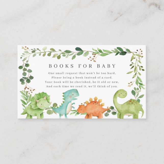 Farm Animals Baby Shower Books For Baby Enclosure Card (Front)