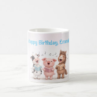 Farm Animals Band Birthday Coffee Mug