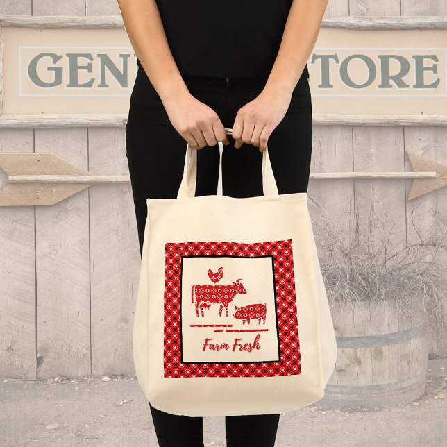 Farm Animals Bandanna Print  Tote Bag (Creator Uploaded)