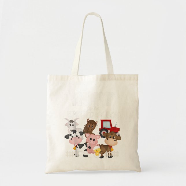 Farm Animals Barnyard Farm House Aunt Of The Birth Tote Bag (Front)