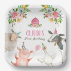 Farm Animals Barnyard Zoo Party Girl Pink Birthday