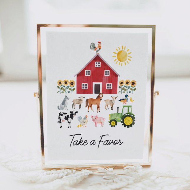 Farm Animals Birthday Favours Sign (Creator Uploaded)