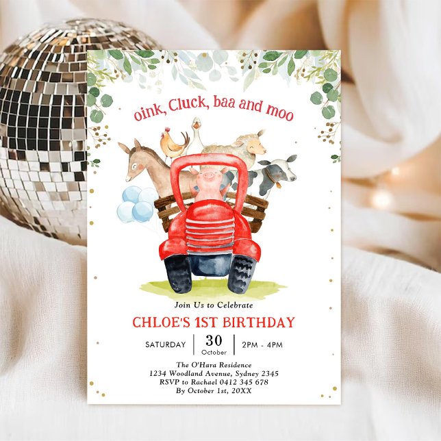 Farm Animals Birthday Invitation (Creator Uploaded)