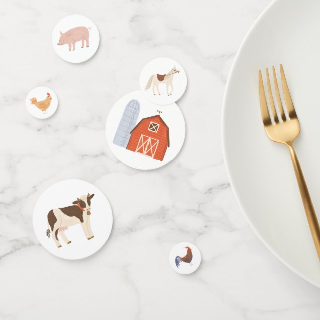 Farm Animals Birthday Party Confetti (Group)