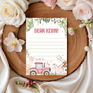 Farm Animals Birthday Time Capsule Card