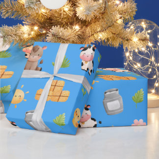 Farm Animals Birthday Wrapping Paper