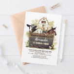 Farm Animals Country Birthday Invitation<br><div class="desc">On the Farm Birthday Invitation</div>