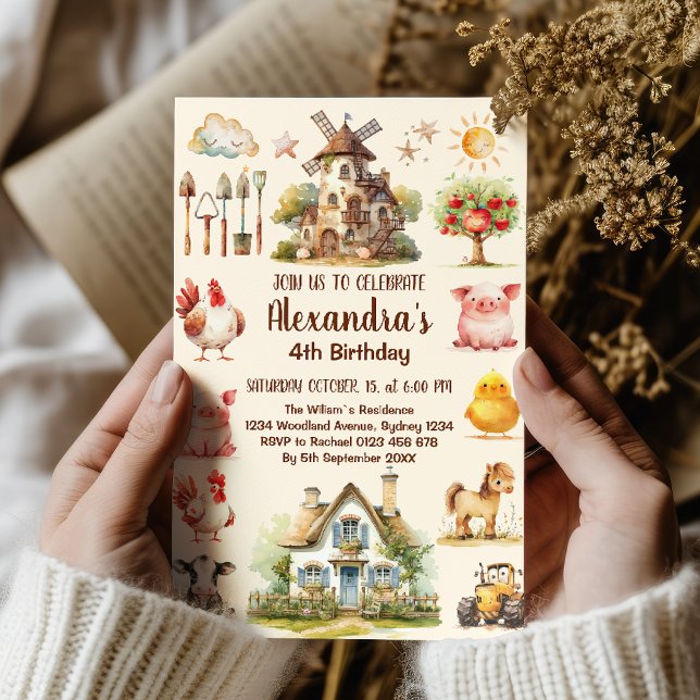 Farm Animals Country Birthday Invitation (Creator Uploaded)