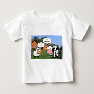 Farm animals cute cartoon funny facebook chat baby T-Shirt