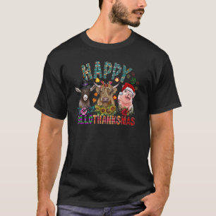 Farm Animals Happy Hallo thank mas Western Farmer T-Shirt