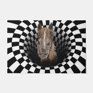 Farm Animals Horse Doormat, Family Welcome Mat