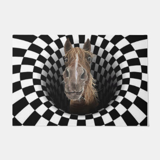 Farm Animals Horse Doormat, Family Welcome Mat