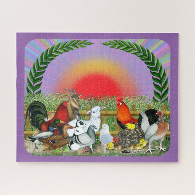 Farm Animals Jigsaw Puzzle (Horizontal)
