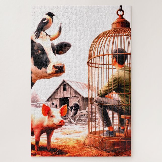 Farm Animals  Jigsaw Puzzle (Vertical)