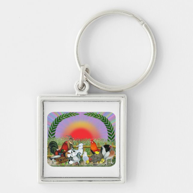Farm Animals Key Ring (Front)