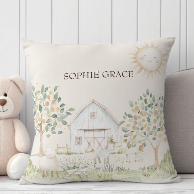 Farm Animals Meadow Friends Baby Cushion (Creator Uploaded)