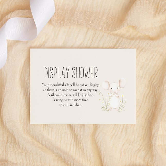 Farm Animals Meadow Friends Baby Display Shower Card (Creator Uploaded)