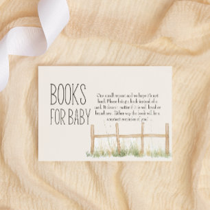 Farm Animals Meadow Friends Books For Baby Shower Card