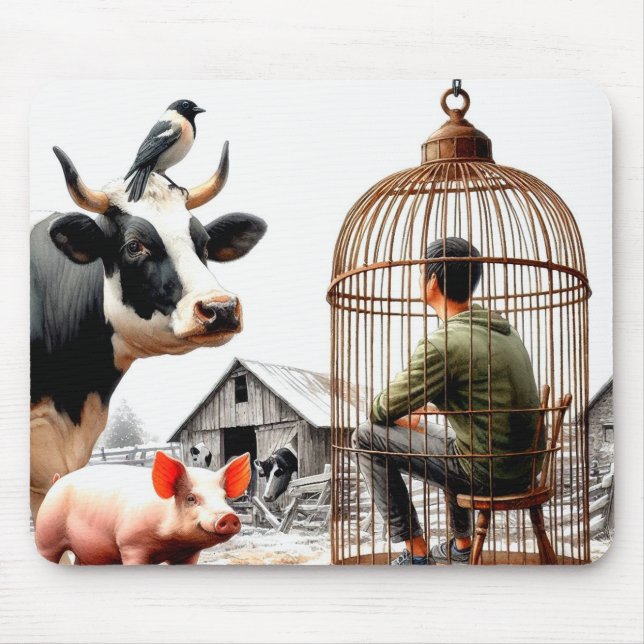 Farm Animals Mouse Pad (Front)