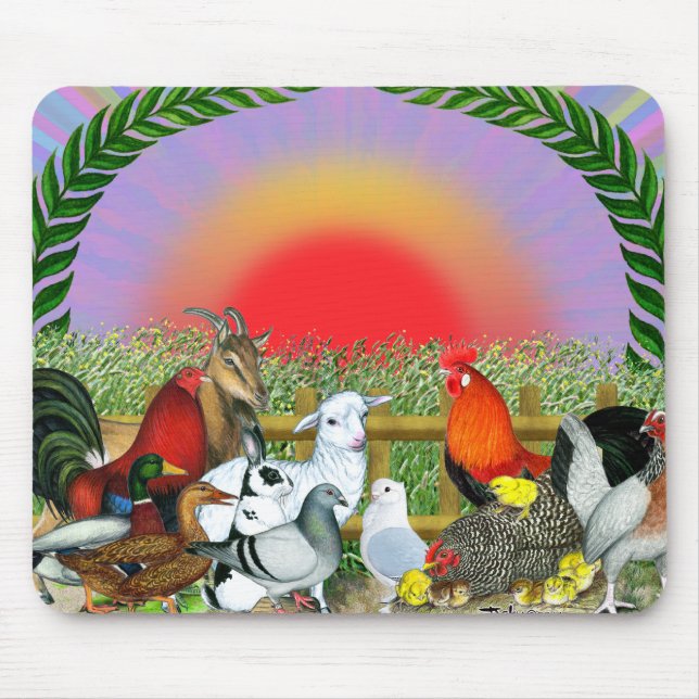 Farm Animals Mouse Pad (Front)
