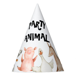 Farm Animals Party Hats