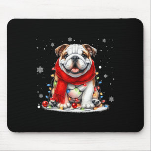 Farm Animals Pug Dog Christmas Outfits Pajama Xmas Mouse Pad