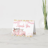 Farm Animals Pumpkin Pink Truck Drive By Birthday