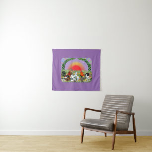 Farm Animals Tapestry