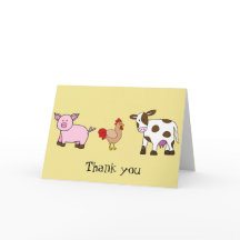 Farm Animals, Thank you note