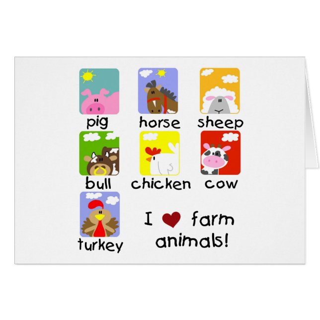 Farm Animals Tshirts and Gifts (Front Horizontal)