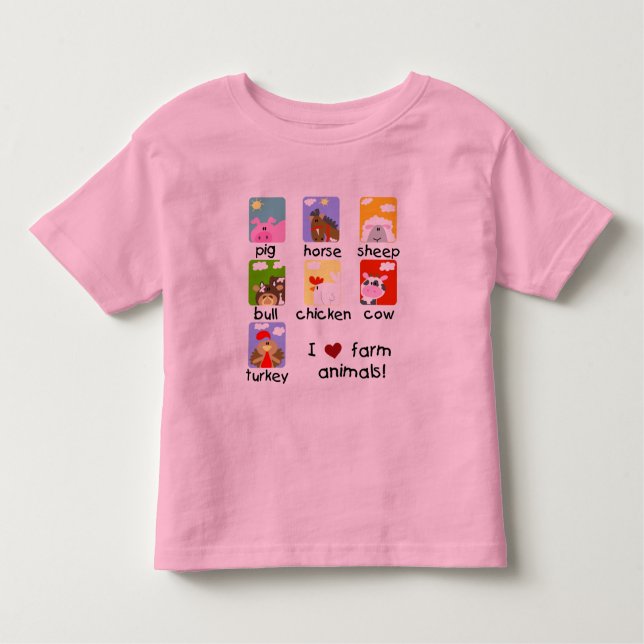 Farm Animals Tshirts and Gifts (Front)